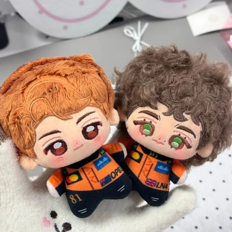 New Oscar Piastri Lando Norris Racing Driver Plushie Cute 10cm Chibi Stuffed Doll Bag Charm Keychain Fans Collection Toys Gifts