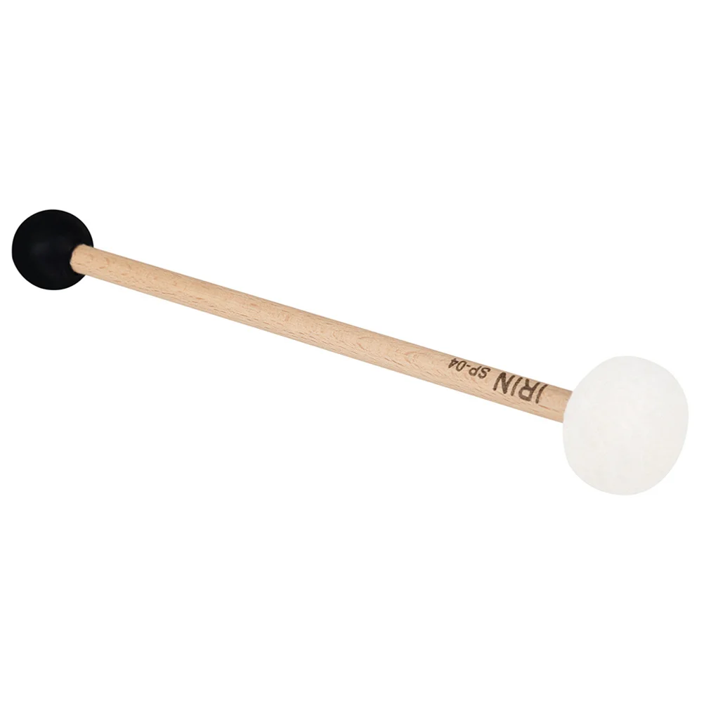 Double-headed Singing Bowl Mallet Bass Drum Sticks Beech Percussion Drumsticks Felt Instrument Accessories