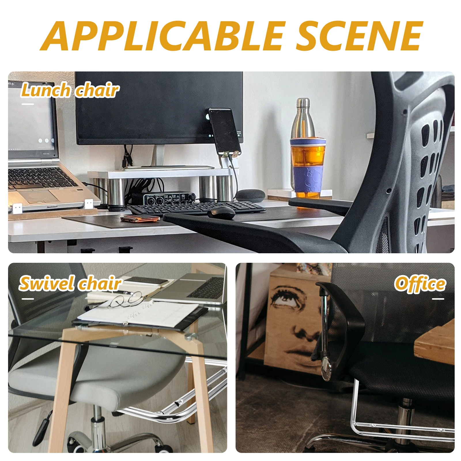 

1pc Steel Tube Pedal Office Desk Footrest -Saving Stainless Steel Leg Supporter Telescopic Frame Accessory Outdoor