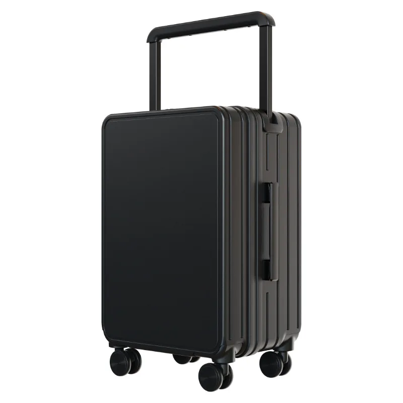 Large Capacity Wide Trolley Case Fashion Business Business Trip 20-Inch Boarding Bag Universal Wheel Mute Luggage USB Charging