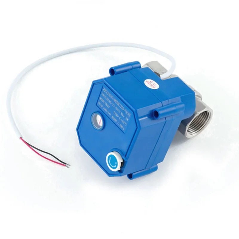 DN15 DN20 DN25 Mini Motorized Ball Valve 2-Way Water Control Valve Manual Switch DC12V DC24V General Application OEM Supported