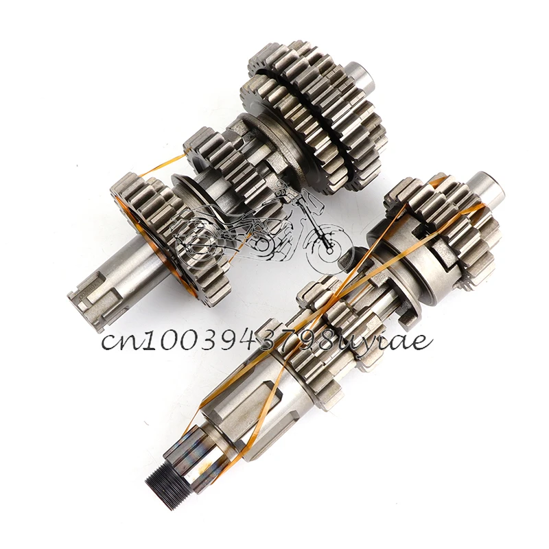 1 Set Dirt Bike CB250 Fifth Gear Main Counter Shaft Transmission  Box Fit for Loncin  Electric Foot Start Engines ZB-115 Parts