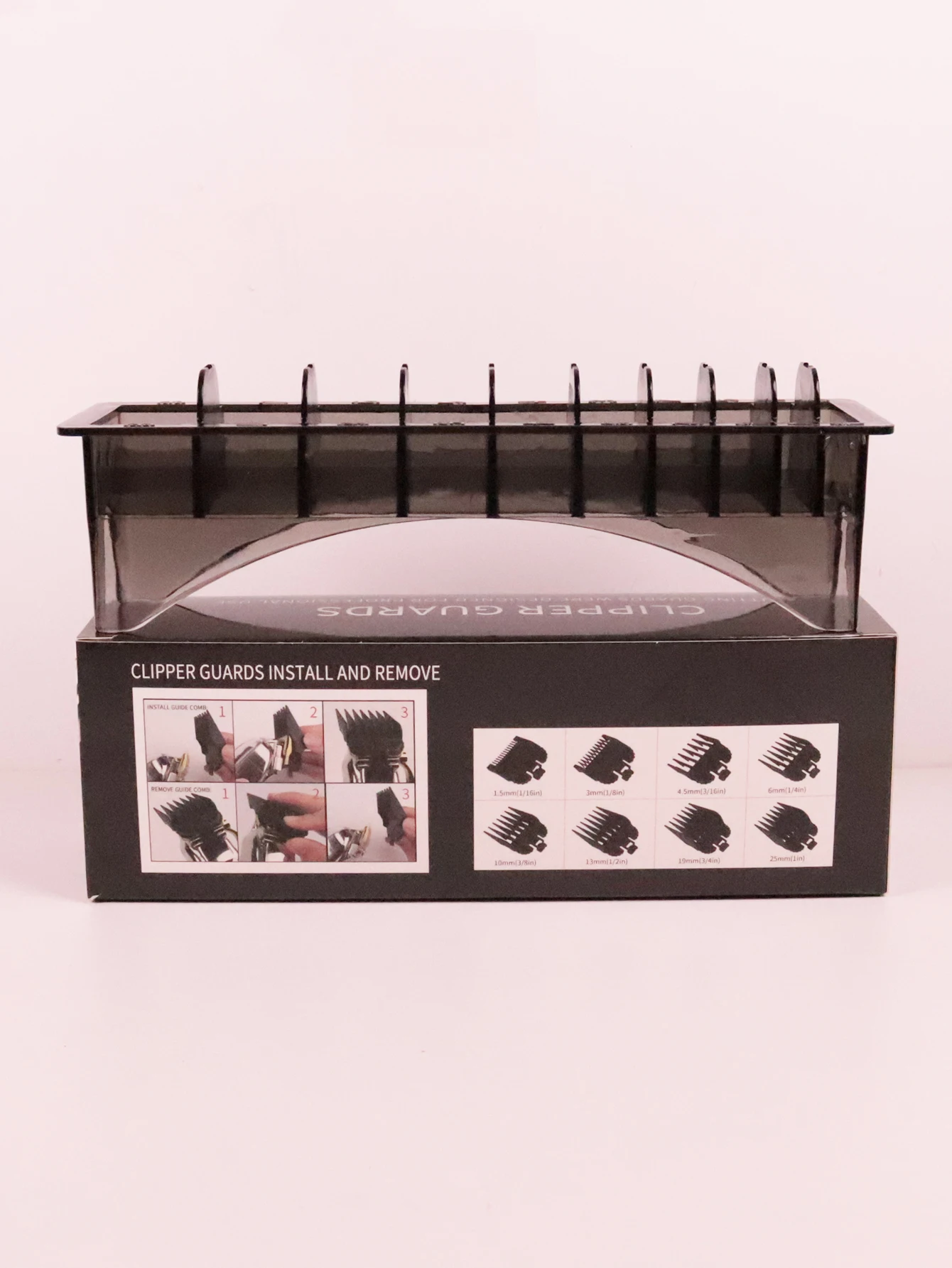 صندوق تخزين لقص الشعر مكون من 10 شبكات، صندوق تخزين لقص الشعر الكهربائي، خاص بشعر مستعار حقيقي