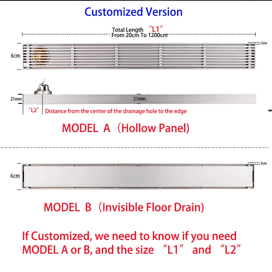 Imagem -06 - Outdoor Brass Floor Drain Pode Ser Usado no Banheiro 6x80cm