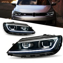 Headlight For VW Jetta MK6 LED Headlights 2011-2018 Head Lamp Car Styling DRL Signal Projector Lens Automotive Accessories