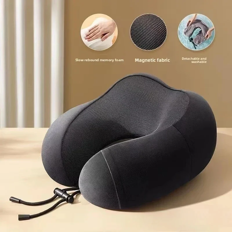 U Shaped Memory Foam Neck Pillows Soft Travel Pillow Massage Neck Pillow Sleeping Airplane Pillow Cervical Healthcare Bedding