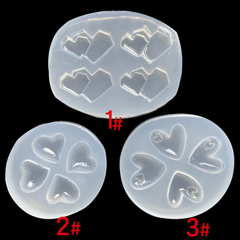 Mirror, Various Love and Other Shapes, Silicone Mold, Clay DIY Crystal Epoxy Pendant, Earrings, Jewelry Decoration 16769