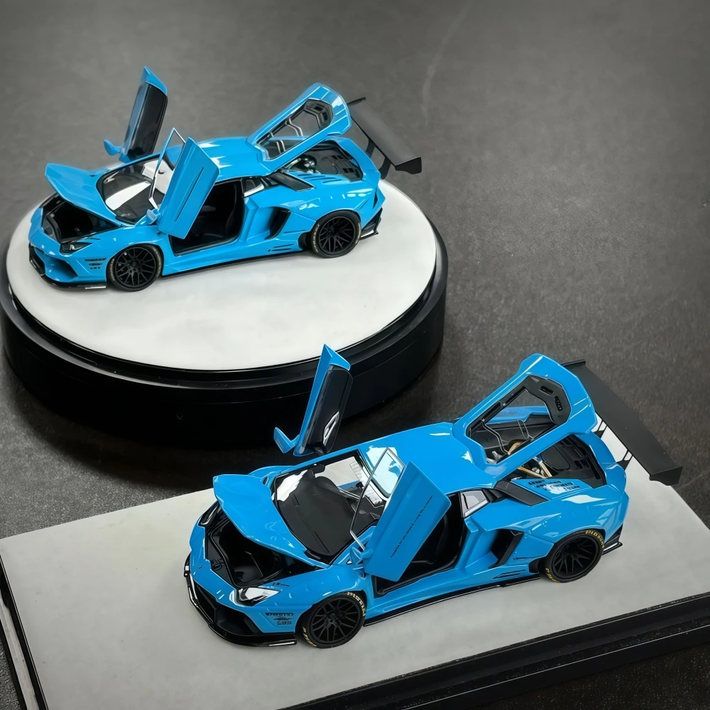 

PGM 1:64 Liberty Walk LP700-4 BabyBlue Diecast Fully Opened Model Car