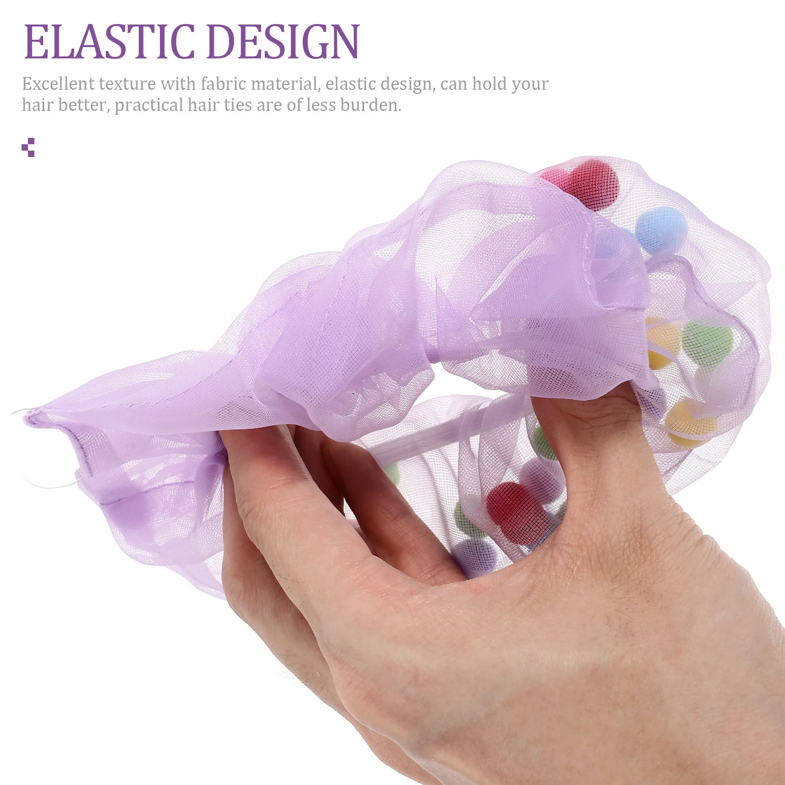 

6 шт. цветных резинок для волос, эластичные резинки-скранчи для женщин, изысканные украшения, реквизит для семейных фотографий на день рождения