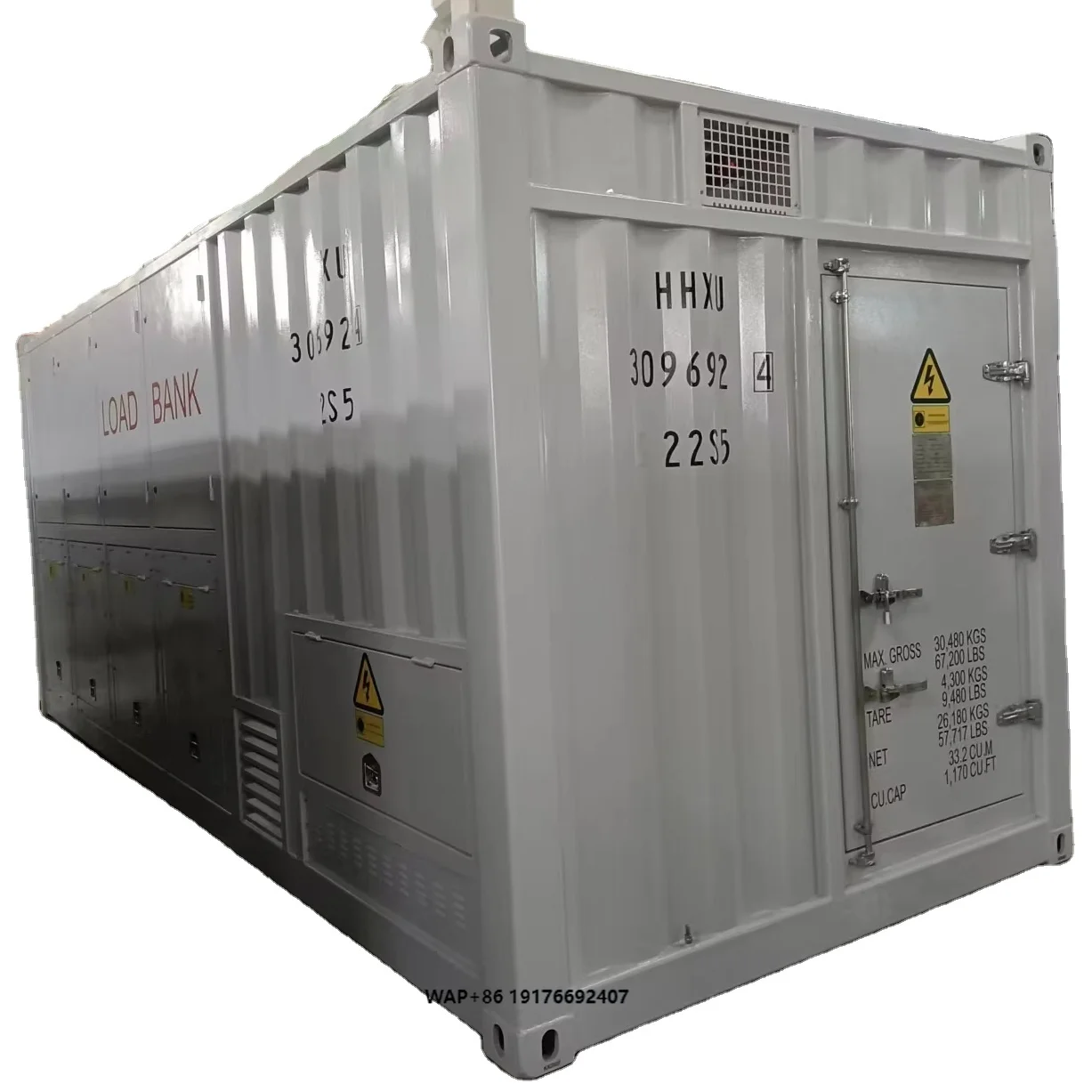 50KW 100KW 200KW 500KW 1000KW Load Bank to Testing Generator Parameter