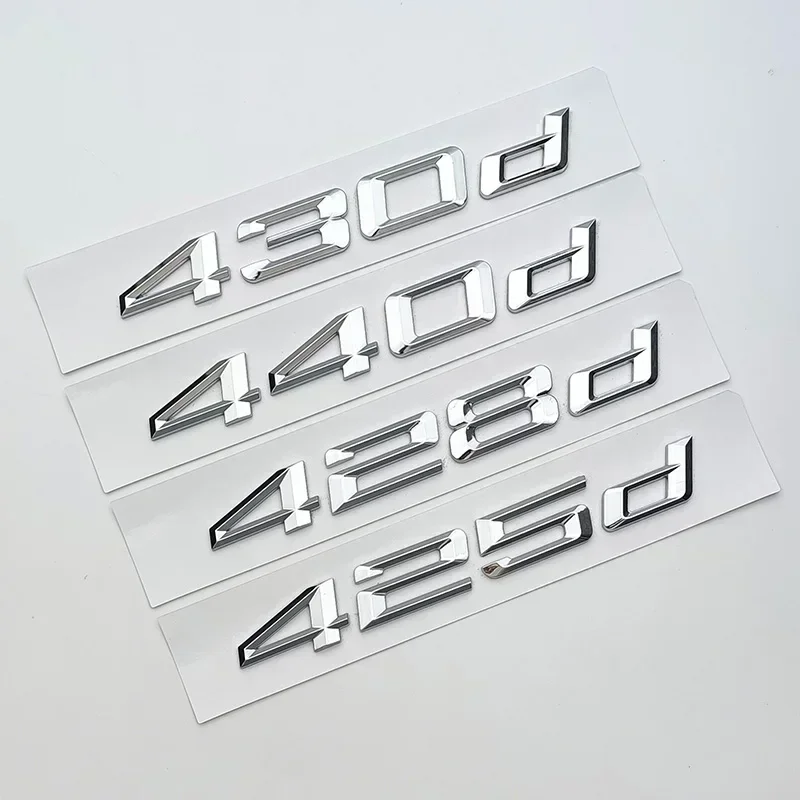 

3D Letters For Car Body Trunk BMW F32 F36 G26 416d 420d 425d 428d 430d 435d 440d Emblem Badge Logo Stickers Accessories