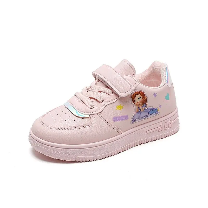 

Disney children's sports little white shoes Sophia girls new spring and autumn students single runcasual shoes