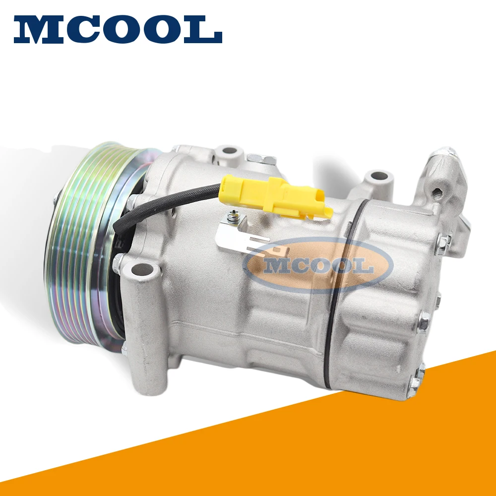Auto A/C AC Compressor For PEUGEOT 206 307 CC 508 CITROEN C2 C3 SD6V12 9655191580 9684480480 5215310145 215310145 1908 1450F