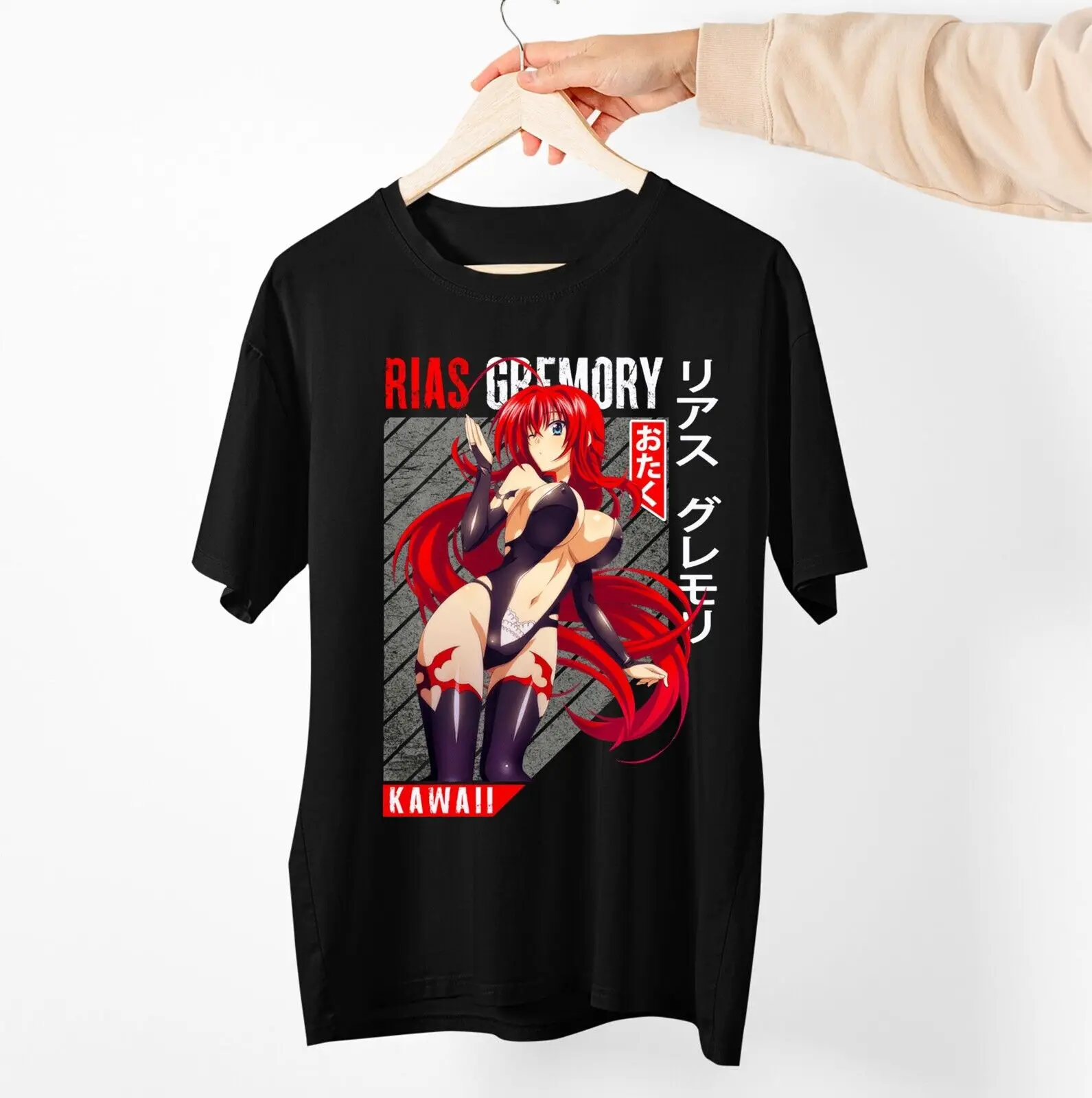 

High School DxD Rias Gremory New Unisex T-shirt Aesthetic Sexy Waifu Anime Girl