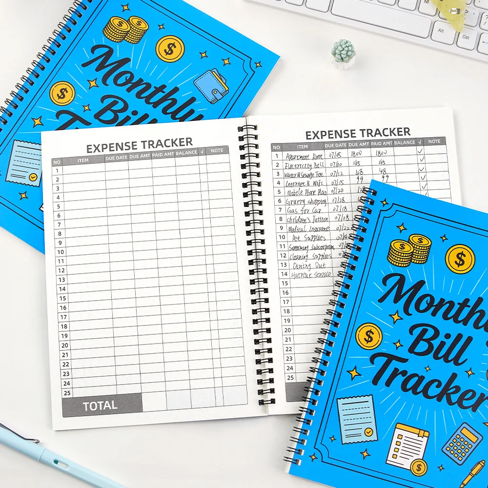 Monthly Bill Tracker: Organize & Manage Your Expenses – Personal Finance Record Book