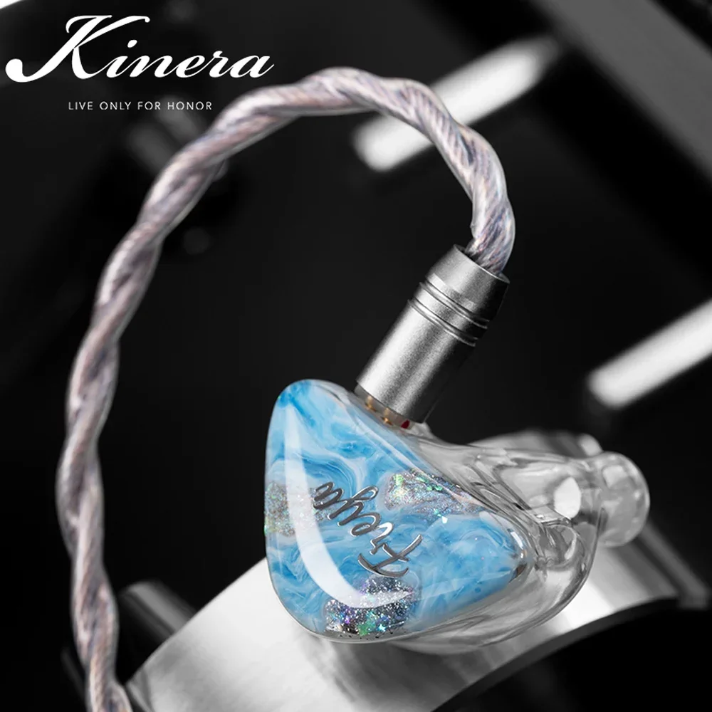 

Kinera Freya 2.0 1DD+3 Knowles BA HIFI In-Ear IEMs Earphone Hybrid Driver Monitor Headphone With Detachable 0.78mm 2pin Cable