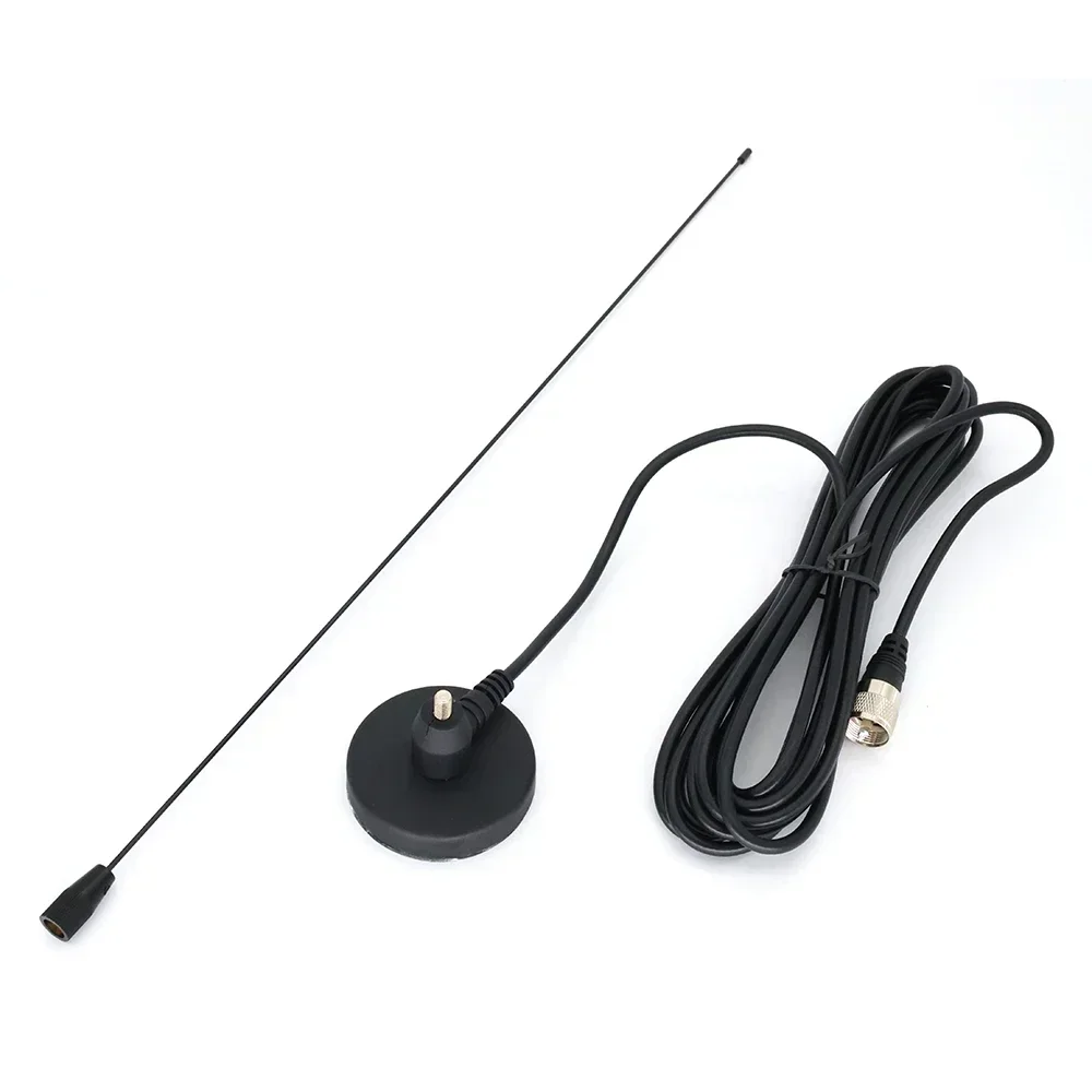 MC-100 4 meter RG58 PL259 UHF Connector Magnetic Base Mount Cable Mobile Car Radio Antenna For KENWOOD YAESU ICOM for TM-261 FT-