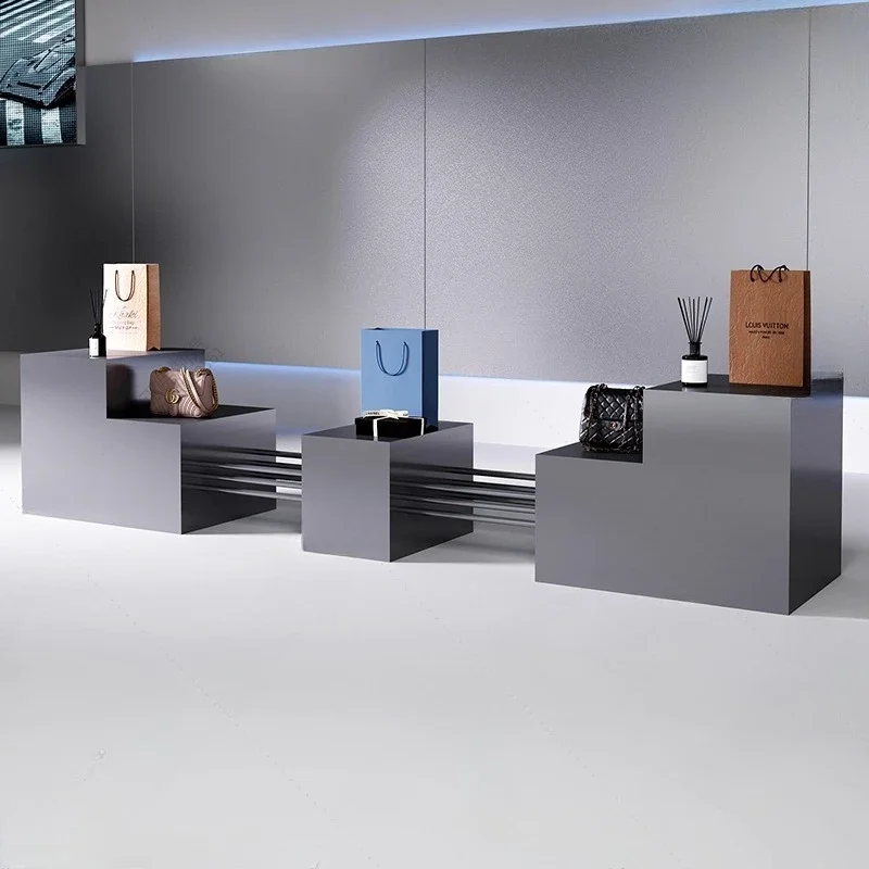 HHHHClothing Store Stainless Steel Nakajima Taihuitai Shopping Mall Display Table