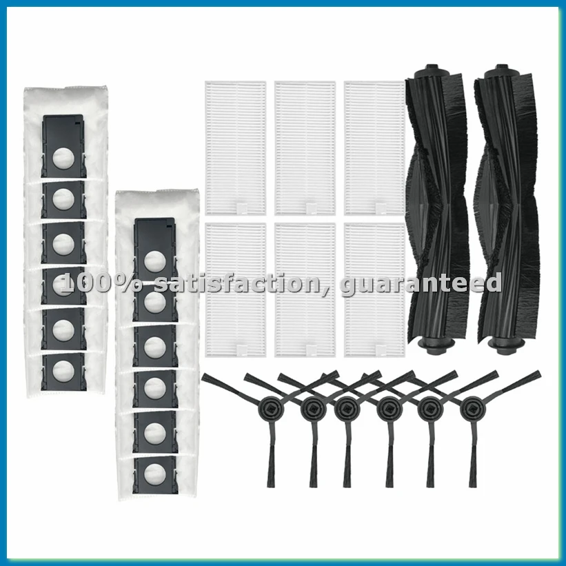 

For J20 / W20 Replacement Main Side Brush HEPA Filter Dust Bags Spare Parts Accessories-A73M