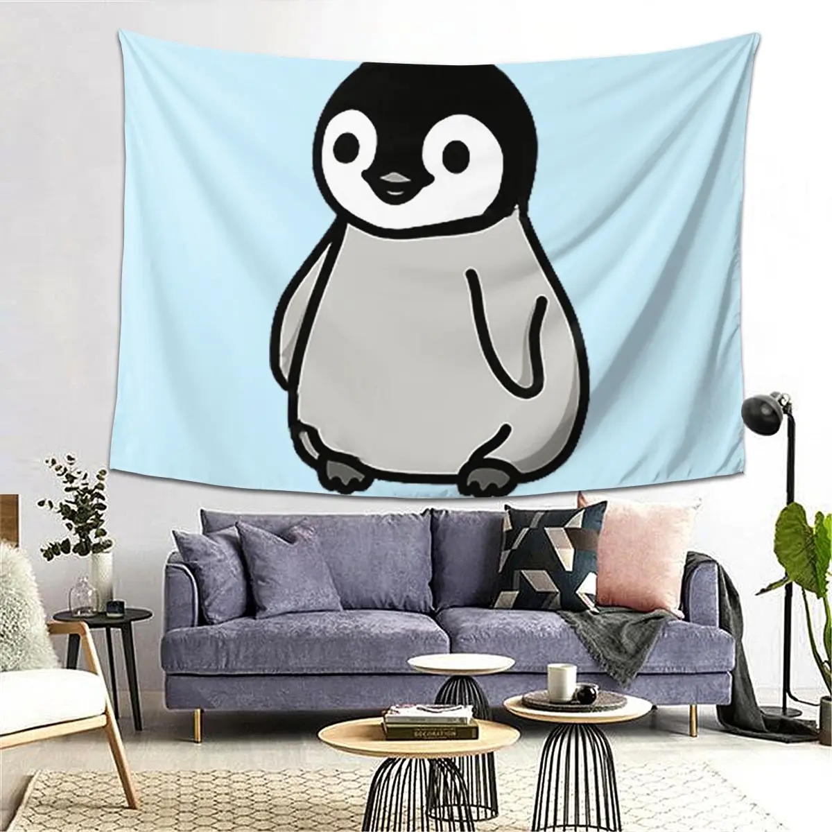

Гобелен с изображением пингвина, украшение, художественные эстетические гобелены для гостиной, спальни, дома, настенная ткань, настенная подвеска
