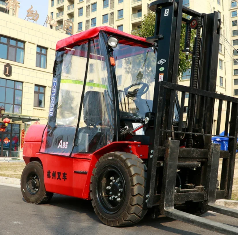 Forklift Rain Shelter Longgong Ceiling Rain Cover Curtain Heli  Front Windshield Glass Keep Warm Curtain