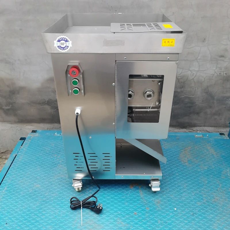 

220V Electric Slicer Meat Cutter Drawer Commercial Slicer Meat Slicing Machine Stainless Steel