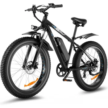 Image QSpeedrid 26" Fat Tire Bike for Adult, 25mph Peak 750W 48V 10.4/ 13Ah Removable Battery Electric Mount