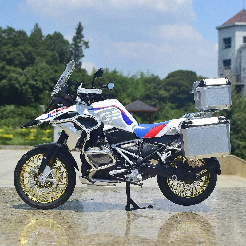 1:9 R1250 GS ADV Alloy Die Cast Motorcycle Model Toy Vehicle Collection with Light Off Road Autocycle Toys Car