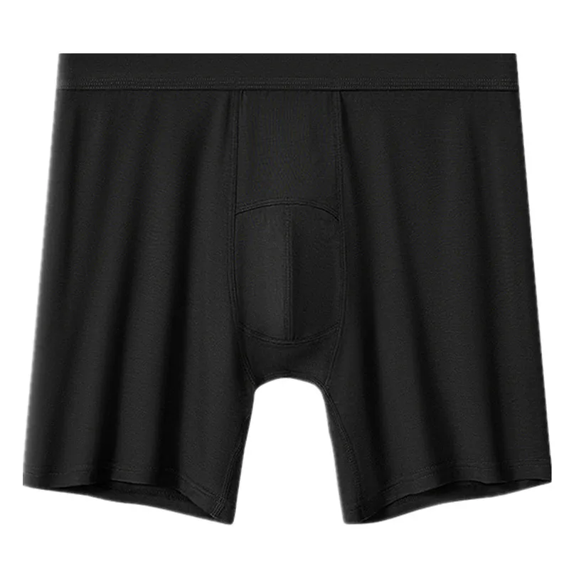 Boxers Men Underwear Soft Modal Boxer Shorts Solid Extended Underpant Male Antibacterial U Convex Pouch Panites Plus Size XL-5XL 3