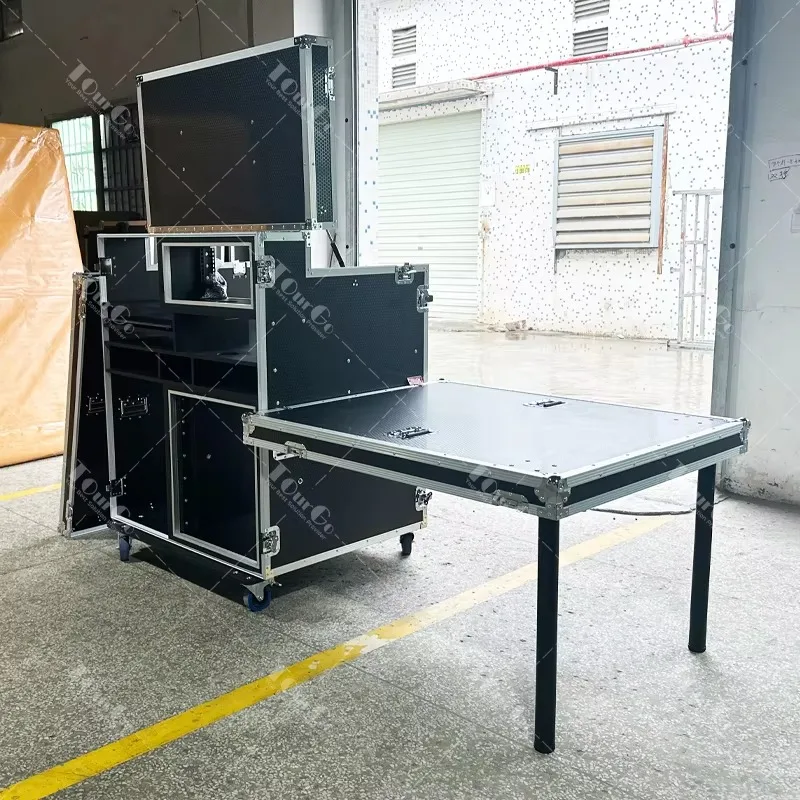 32-35 بوصة شاشة واحدة البث المباشر تسجيل استوديو محطة العمل الطيران الطريق حالة صغيرة AV البث الحالات