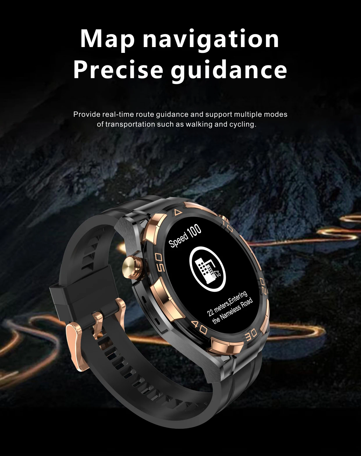 Wi8Pro Smartwatch بلوتوث مكالمة IP68 صوت مساعد تحديد المواقع NFC GPS مراقبة التمارين الصحية Whatsapp الساعات الذكية للرجال #4