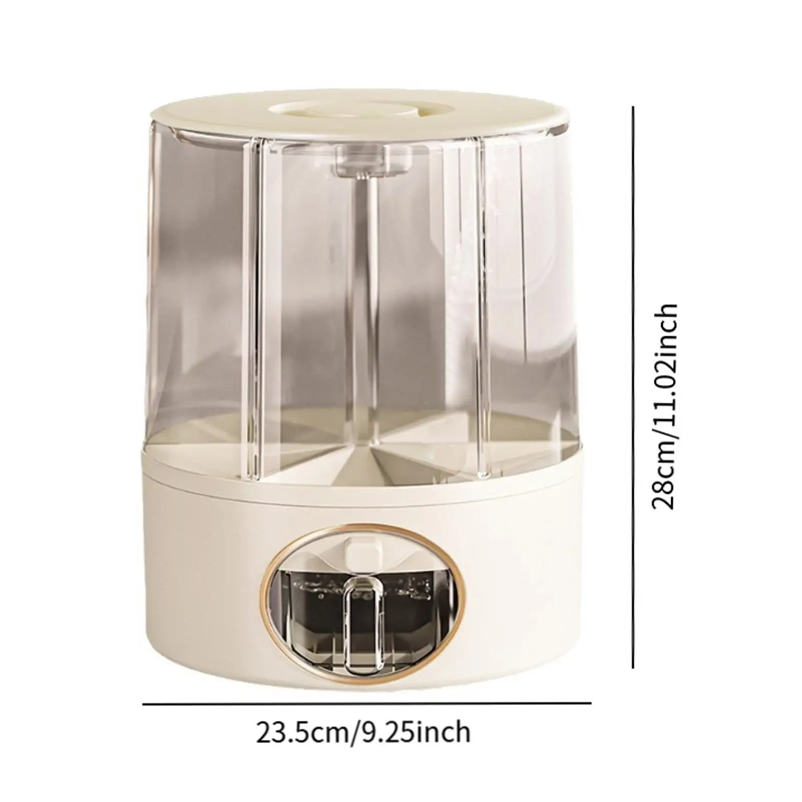 6 شبكات حاوية تخزين الأرز مقاومة للرطوبة متعددة الوظائف موزع الحبوب الواضحة لوجبات الخفيفة الدخن جميع الفاصوليا الشعير المنزل