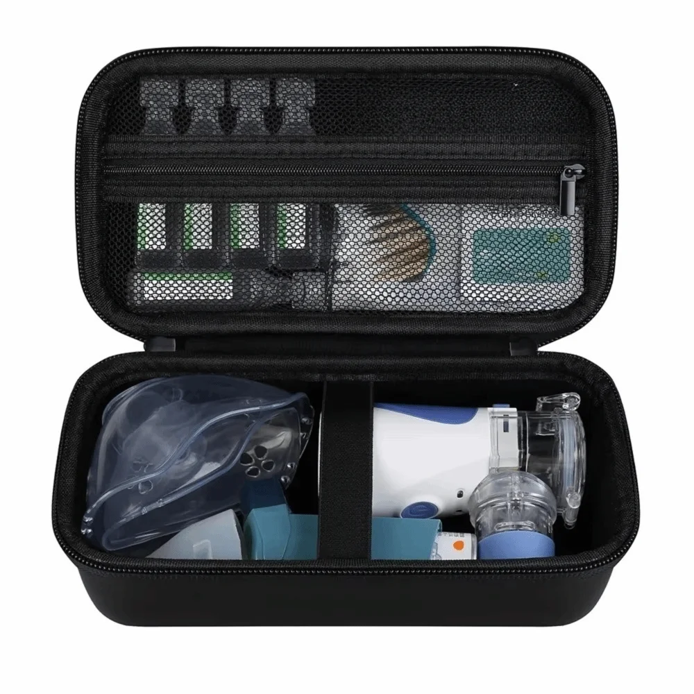 Household Handheld Home Strong Case EVA Travel Asthma Inhaler Box Mesh Atomizer Machine Holder Bag For Inhaler Nebulizer Machine