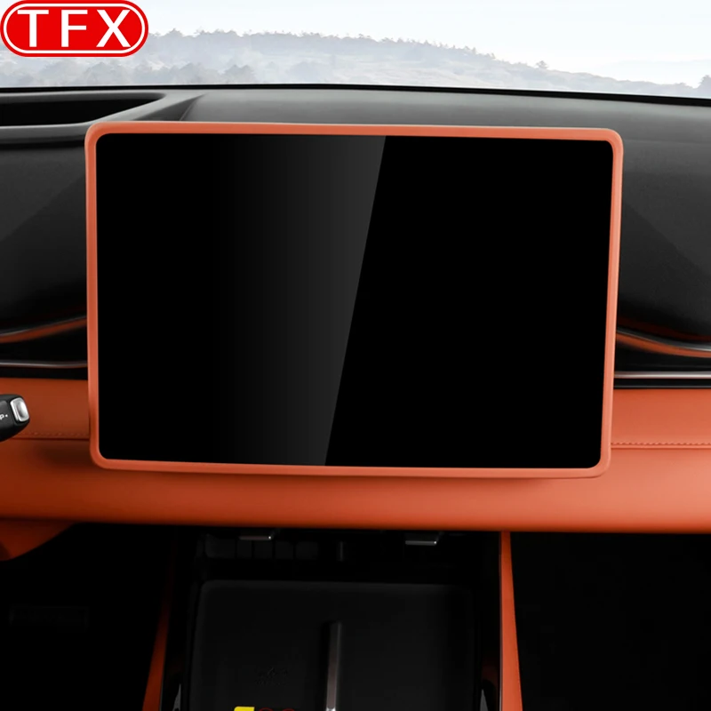 

For Changan Deepal S05 2024-2026 Car Styling Navigation Screen Border Protective Cover Silicone Strip Frame Auto Accessories