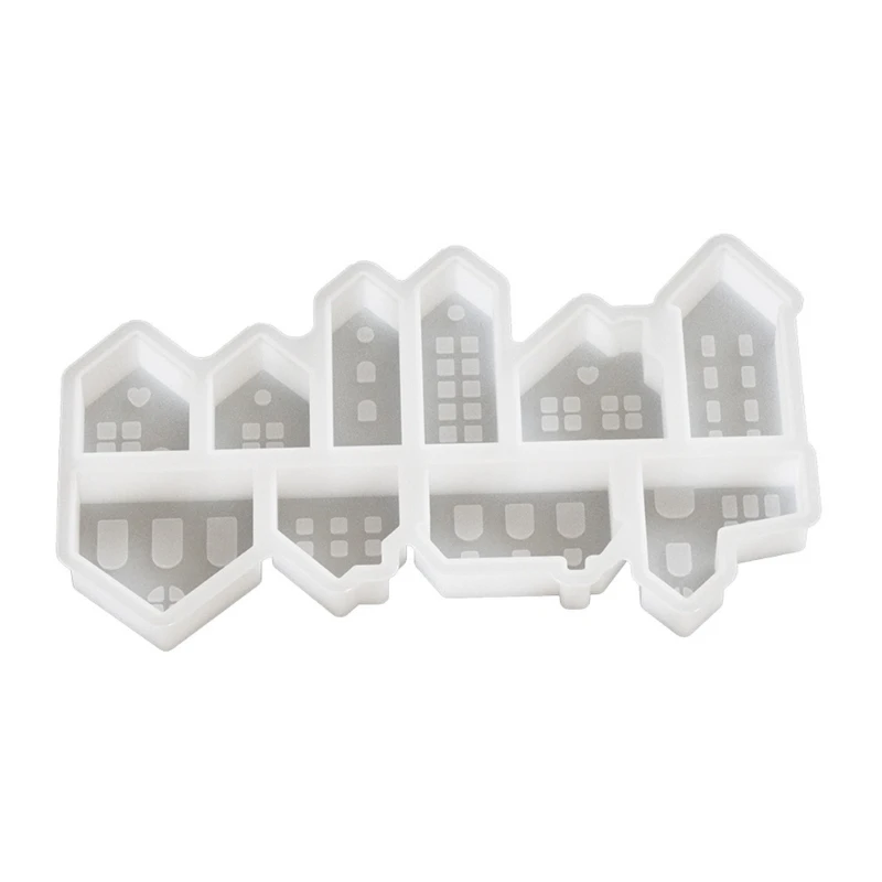 Fashionable House Sturdy Silicone Keychain Mold Set Craft Supplies Epoxy Resin Letter Charm for Personalize Jewelry