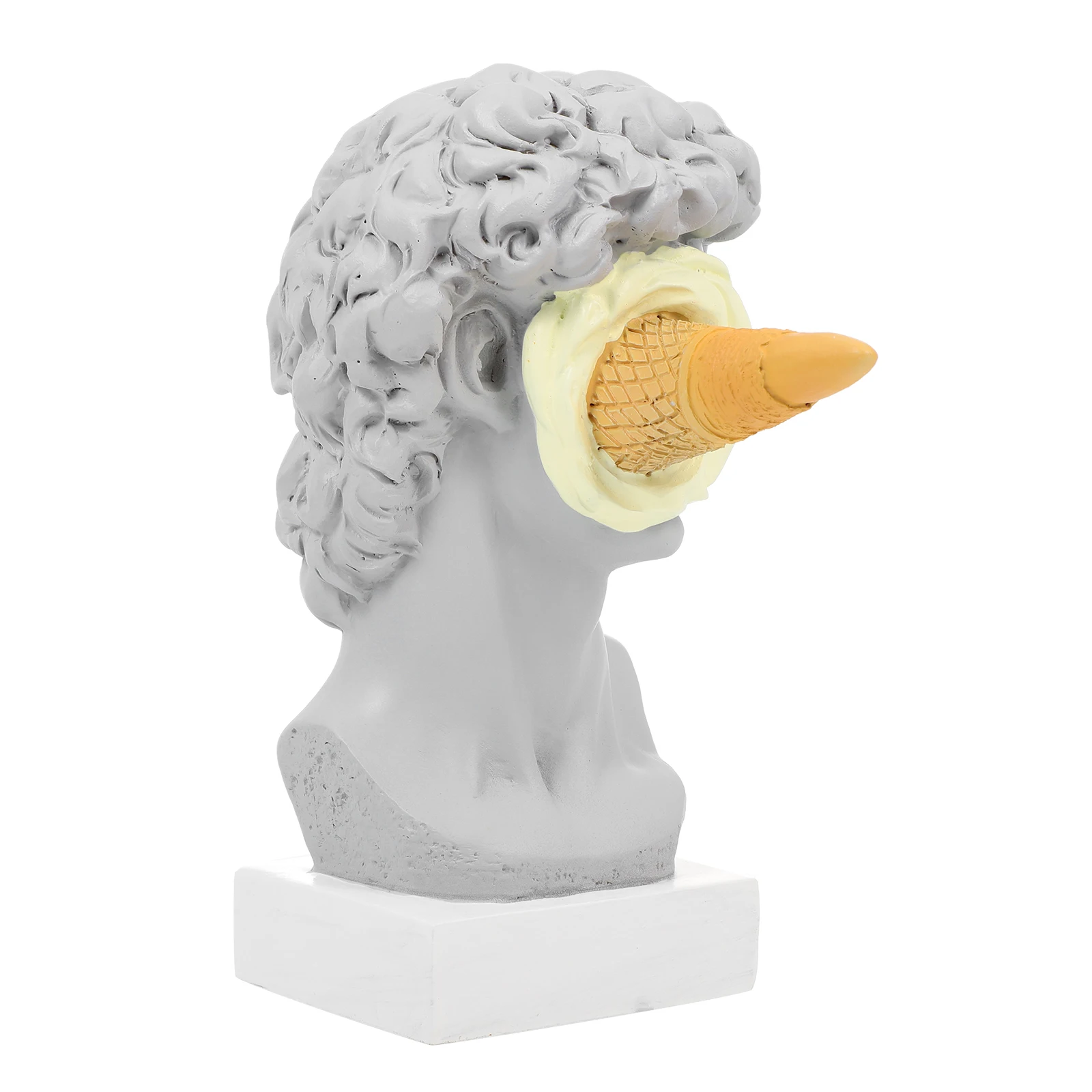 

Ice Cream Smashed David Resin Statue Artistic Home Office Decorative Resin Sculpture Craft Ornament David Sculpture