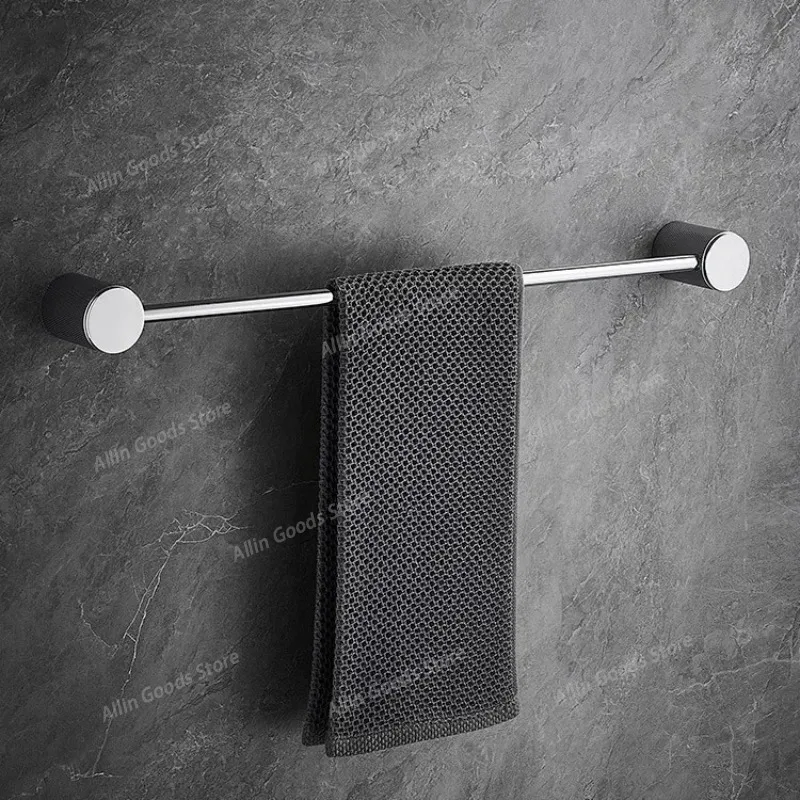 Patterned full-copper bathroom towel holder bath towel rod