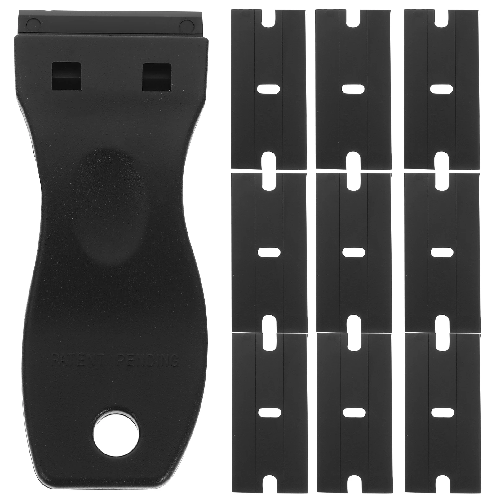 

1 Scraper Set 1Scraper 10Blades Glue Gasket Label Decal Film Cleaning Tool Window Glass Paint Durability