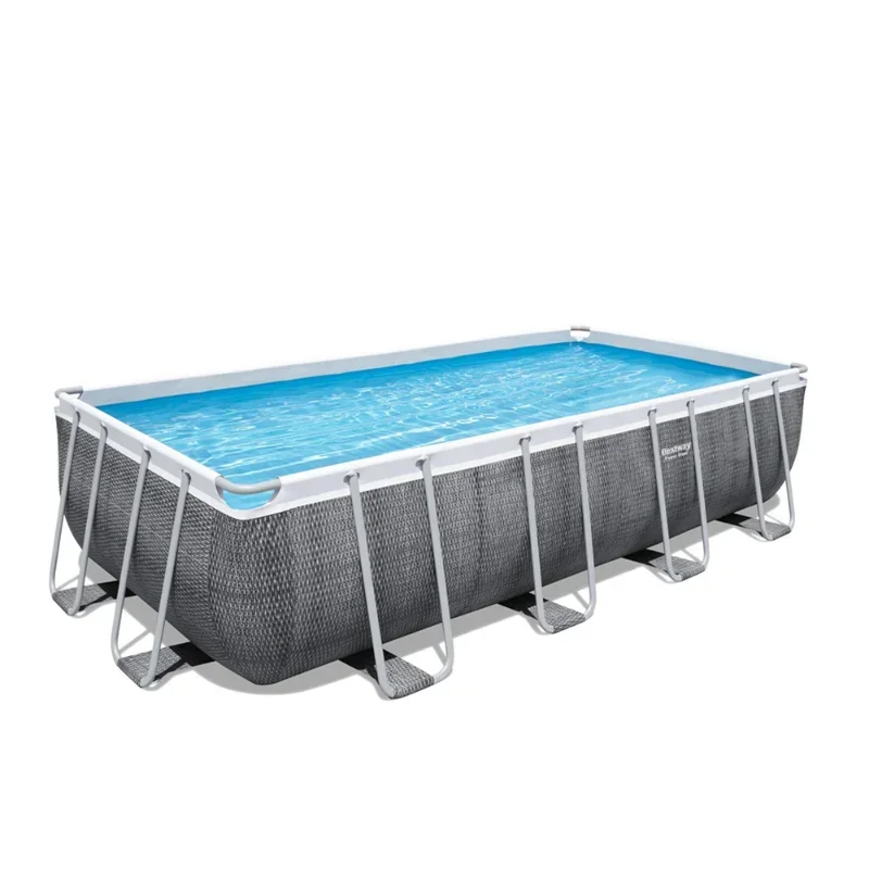 

Metal Frame Swimming Pool Above Ground Power Steel 4.88m X 2.44m X 1.22m