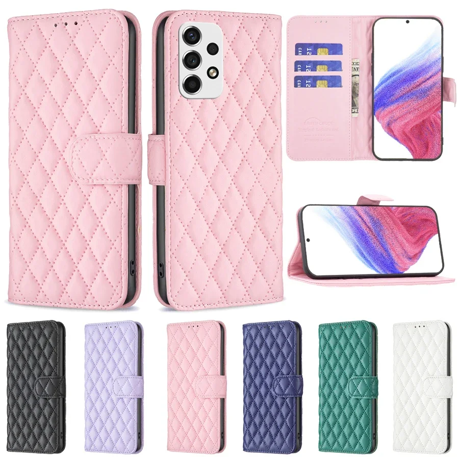 Wallet Small Fragrance Leather Case For Samsung Galaxy A04e A05s A13 A14 M14 A15 A24 A25 A32 A34 M34 A35 A51 A52 A53 A54 A55 A71