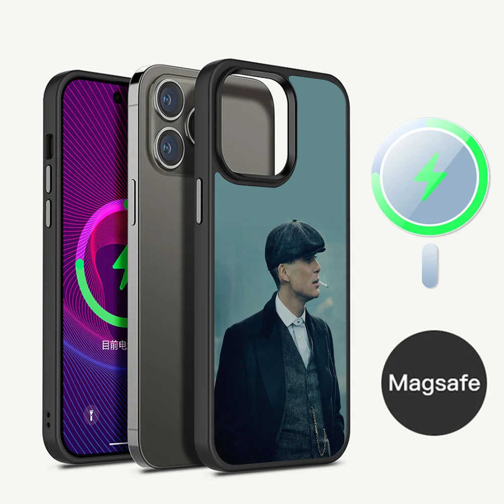 Peaky Blinders Thomas Shelby Phone Case Magnetic Case For iPhone 14 13 12 11 15 Pro Max Plus Mini For Magsafe Wireless Charge Co