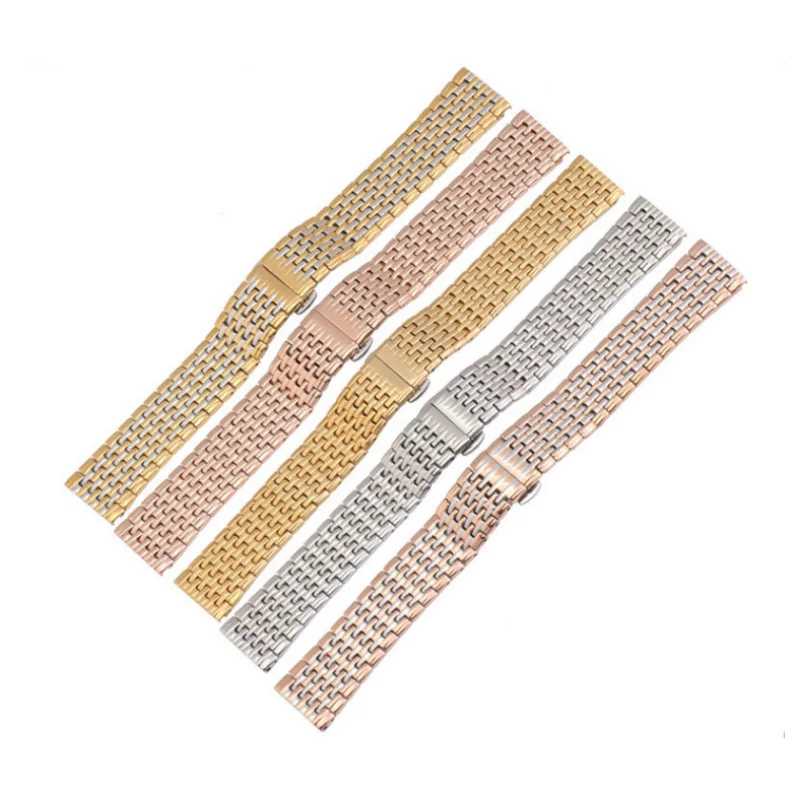 Stainless Steel Watch Band for OB DW Longines L4 Comfortable To Wear Double Press Butterfly Buckle Watch Strap 14 16 18 20mm