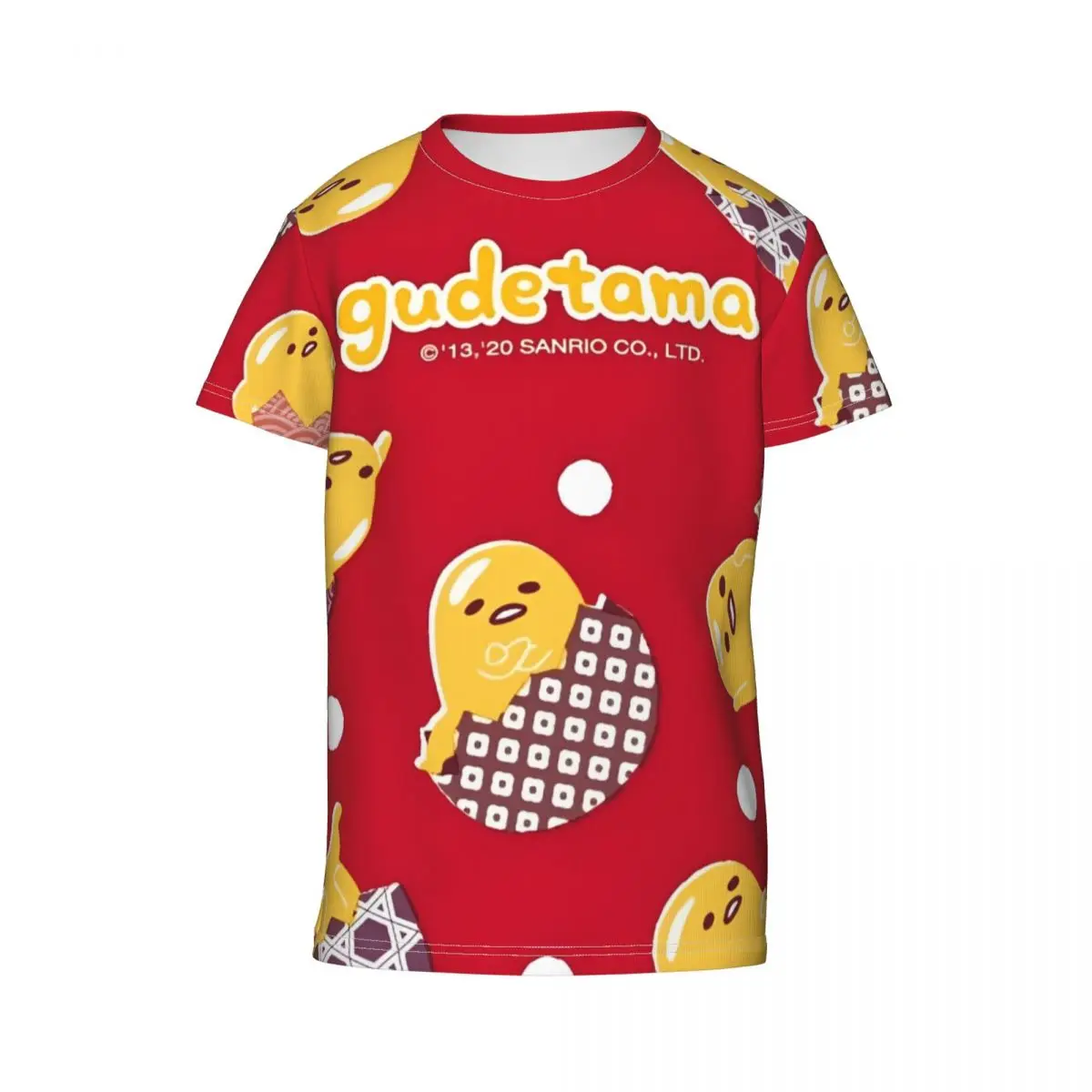 T-shirt imprimé 3D Gudetamas Lazy Egg pour filles et garçons, T-shirt d'été respirant, T-shirt sans-abri, T-shirt classique, Vêtements mignons, Vente chaude, Continent