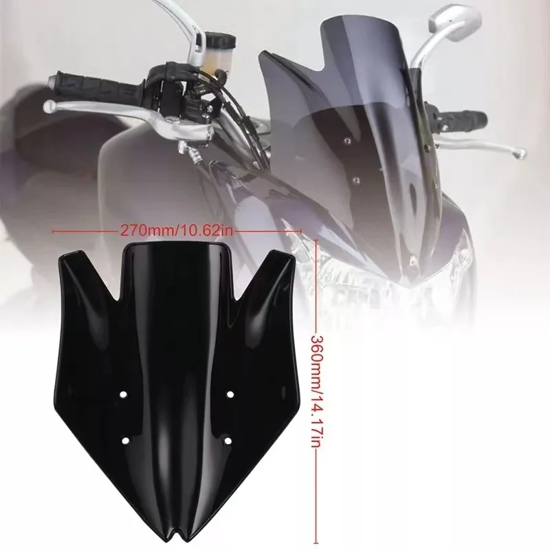 

For Kawasaki Z1000 07-09 High Quality ABS Plastic Motorcycle Accessories Windshield Z 1000 Windscreen Deflector 2007 2008 2009