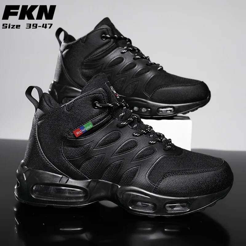 

2025 new hiking shoes men's outdoor boots high-quality high-top casual shoes hiking men's shoes work shoes plus size 39-47