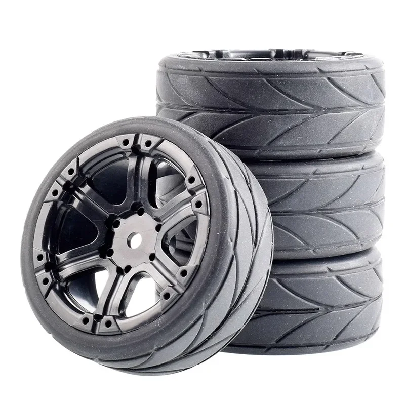 

65MM 1/10 RC Racing Car Tires On Road Touring Drift Car Tyre Wheel for Tamiya TT01 TT02 XV01 TA06 PTG-2 HPI WR8 Kyosho HSP 94123