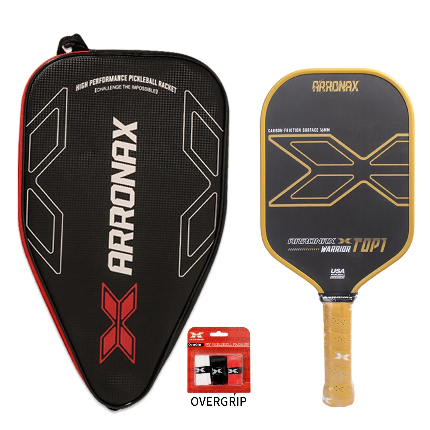 

ARRONAX Hot Pressing Integrated PP Honeycomb Core T700 Carbon Fiber Pickleball Paddle Competition Level Racket With Foam Edge