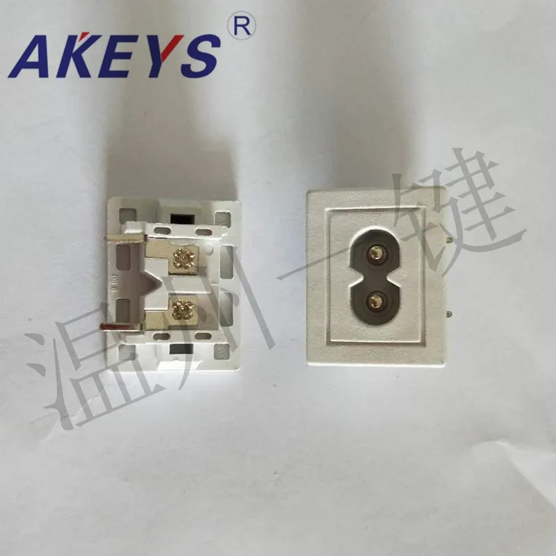 10 PCS AC-025A AC power outlet multi-function industrial socket switch 8-word plum eight-character socket 10A white