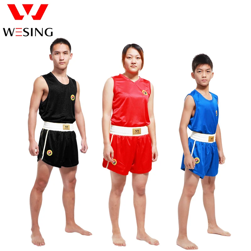 Wesing  Sanda Uniform Men Women Children Sanda Suits Shorts Sanda Outfits Breathable Training Competition Suit Plus Size 5XL