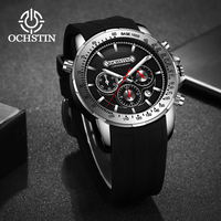 OCHSTIN2024 new creative nylon series vintage business men's quartz watches multifunction quartz movement men's watches